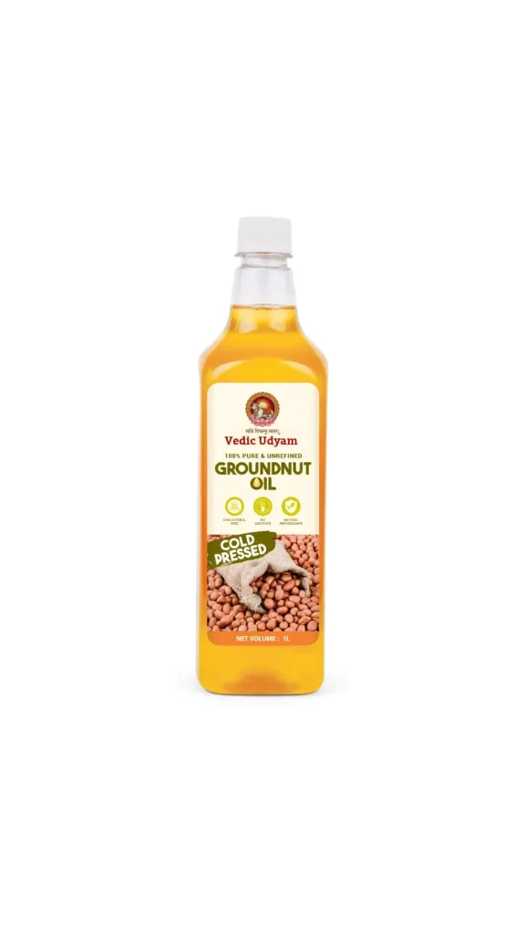 Cold Press Groundnut Oil 1L (Kolhu)